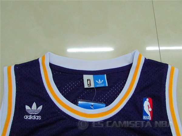 Camiseta retro abdul jabbar #33 Los Angeles Lakers Purpura - Haga un click en la imagen para cerrar